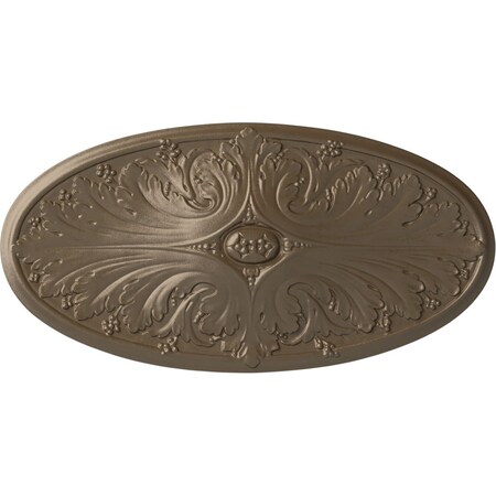 Madrid Ceiling Medallion, Hand-Painted Warm Silver, 24 3/4W X 12 1/2H X 1 3/4P